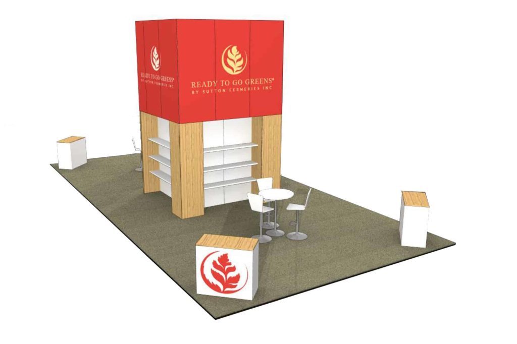 20x40 trade show exhibit rental