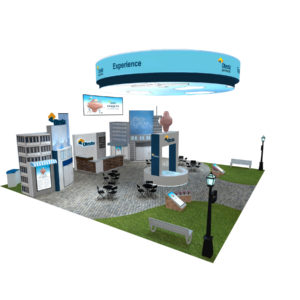 50x50 large trade show exhibit rental