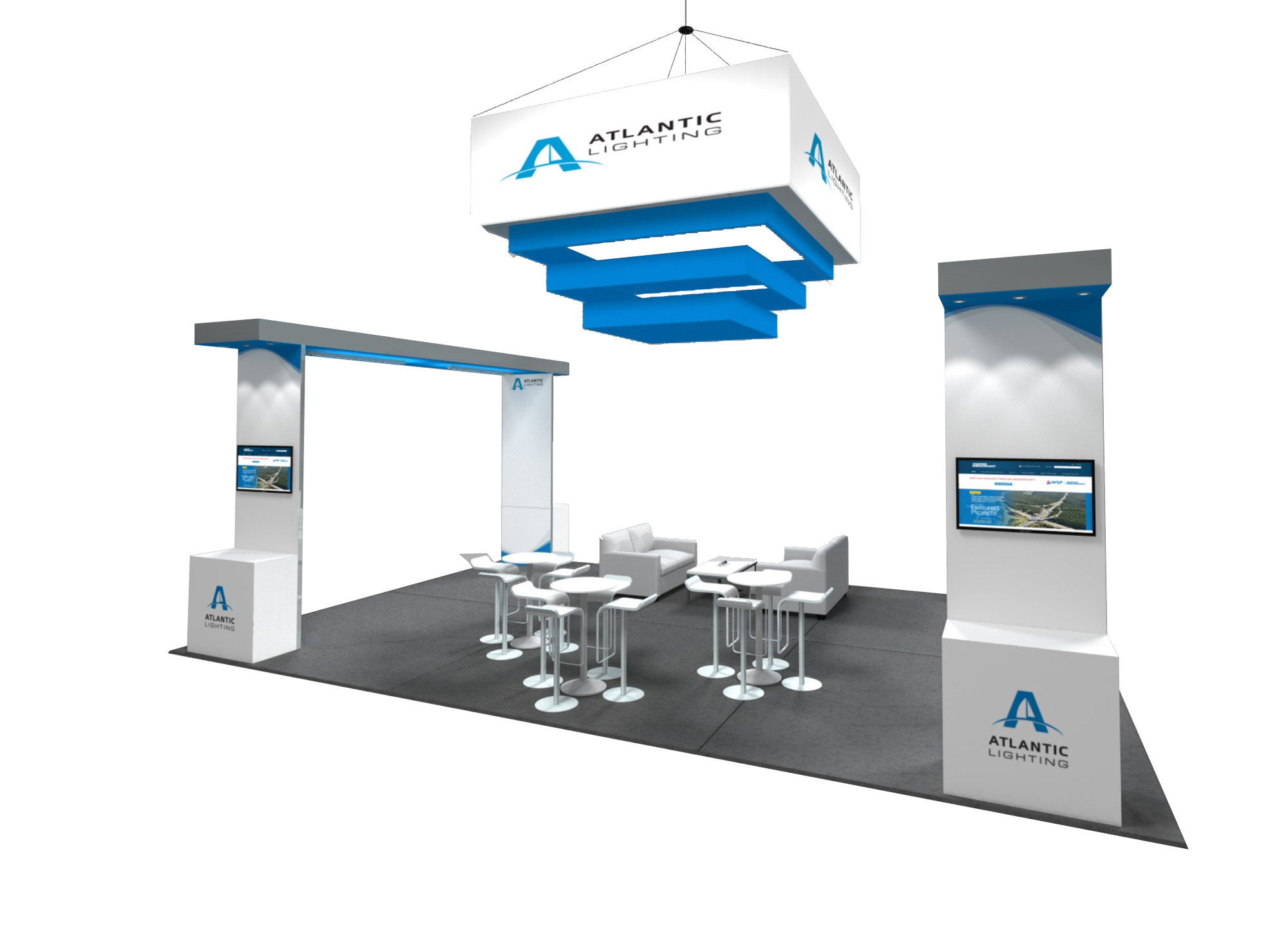 trade show booth rental 20x30